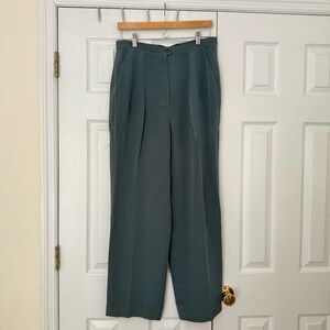 Vintage Jones New York Blue Silk Trousers